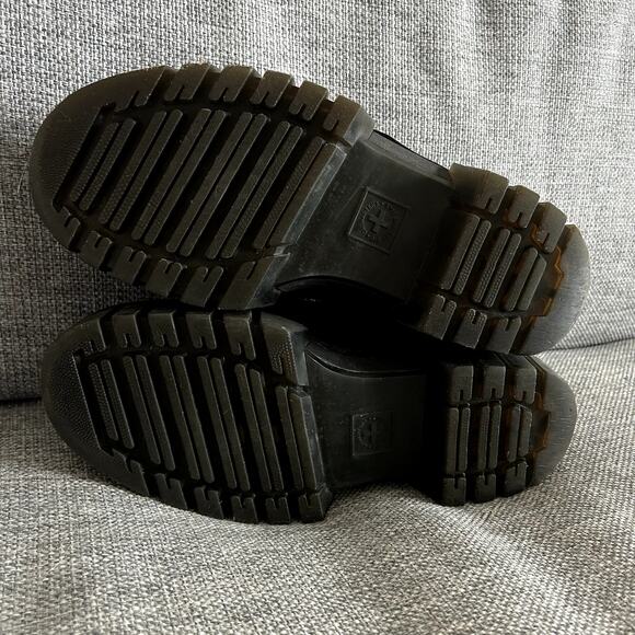 Dr. Martens Audrick 3-Eye Platform Shoes Black Leather UK 7 US 9 Chunky Sole EUC - Picture 8 of 16